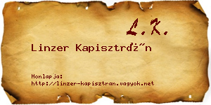 Linzer Kapisztrán névjegykártya